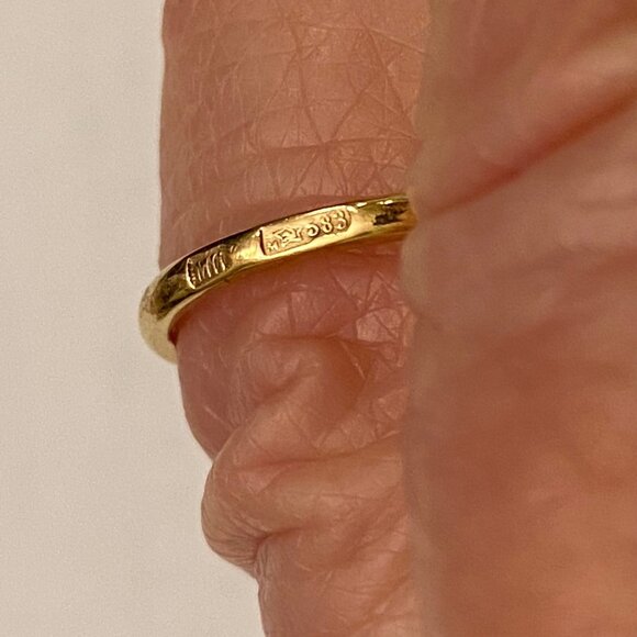 Vntge Russian USSR Solid 14K/*583 Rose Gold Ring w/Alexandrite Sz7   1.84gr EUC - Picture 4 of 5